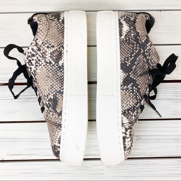 NEW Qupid Faux Snakeskin Chunky Sneakers 6 - Picture 4 of 10